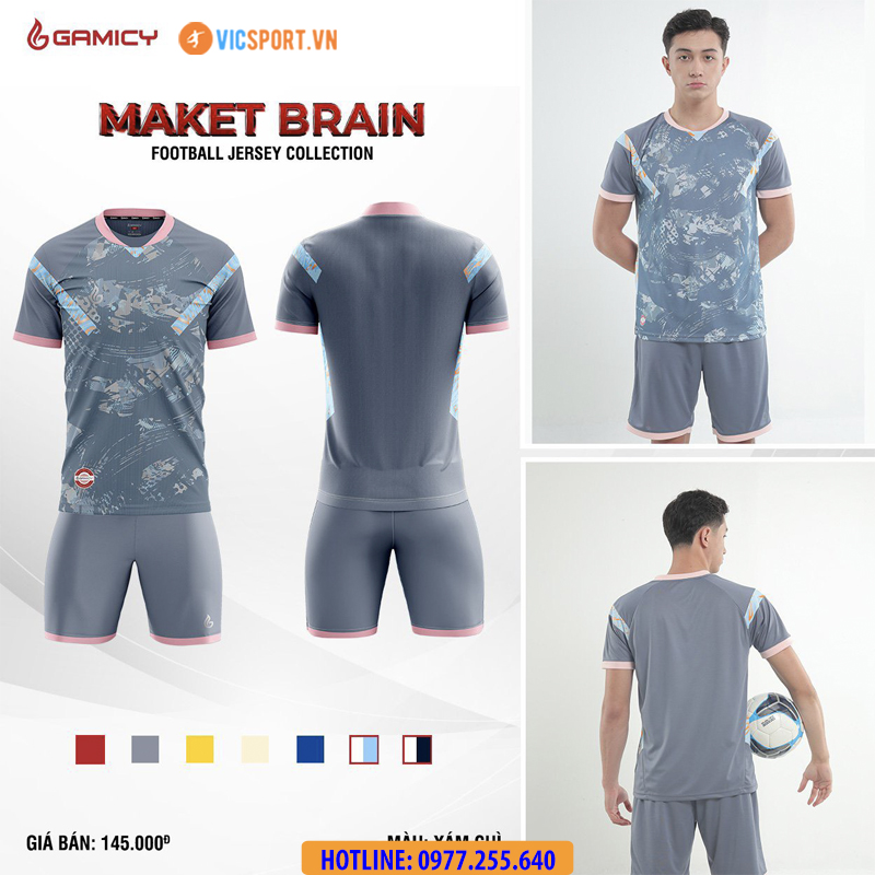 Áo đá banh không logo Gamicy Brain - Hình ảnh 10