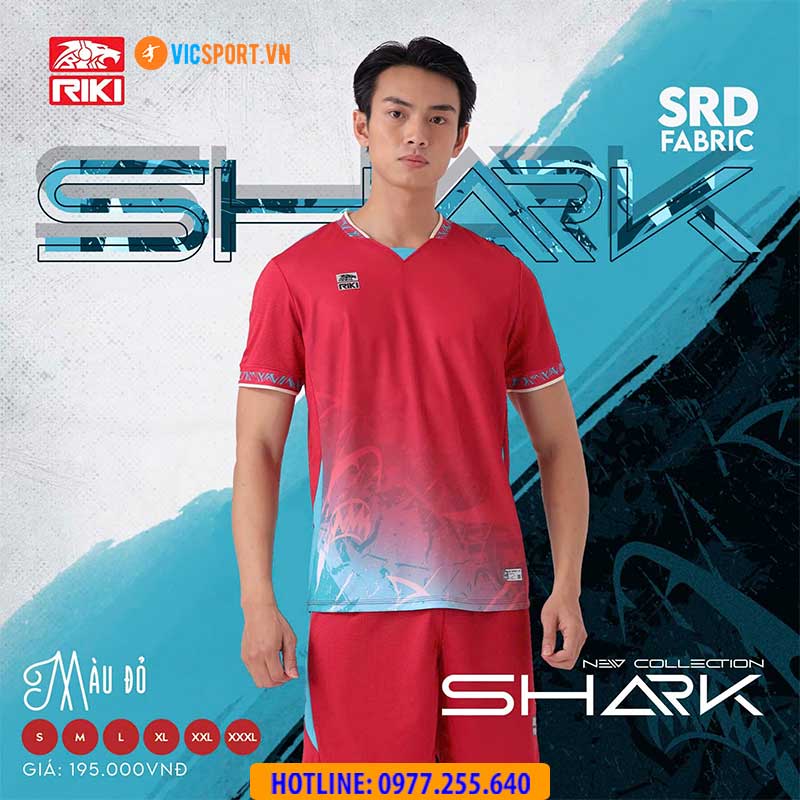 Áo đá banh không logo Riki Shark BD03 - Hình ảnh 12