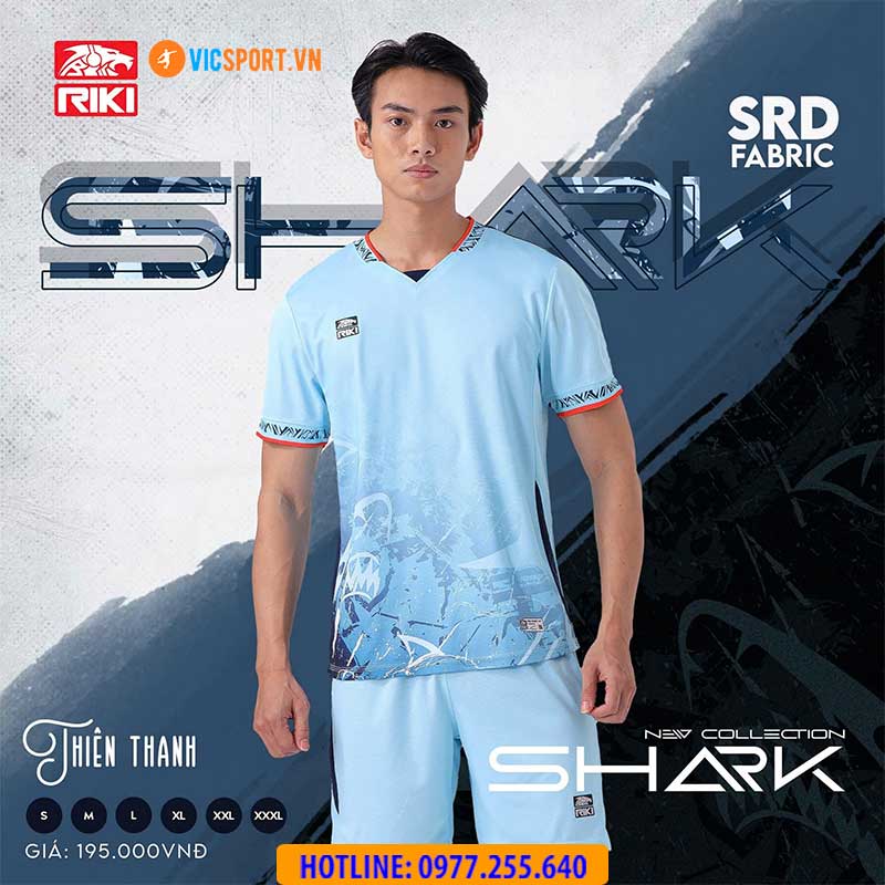 Áo đá banh không logo Riki Shark BD03 - Hình ảnh 15
