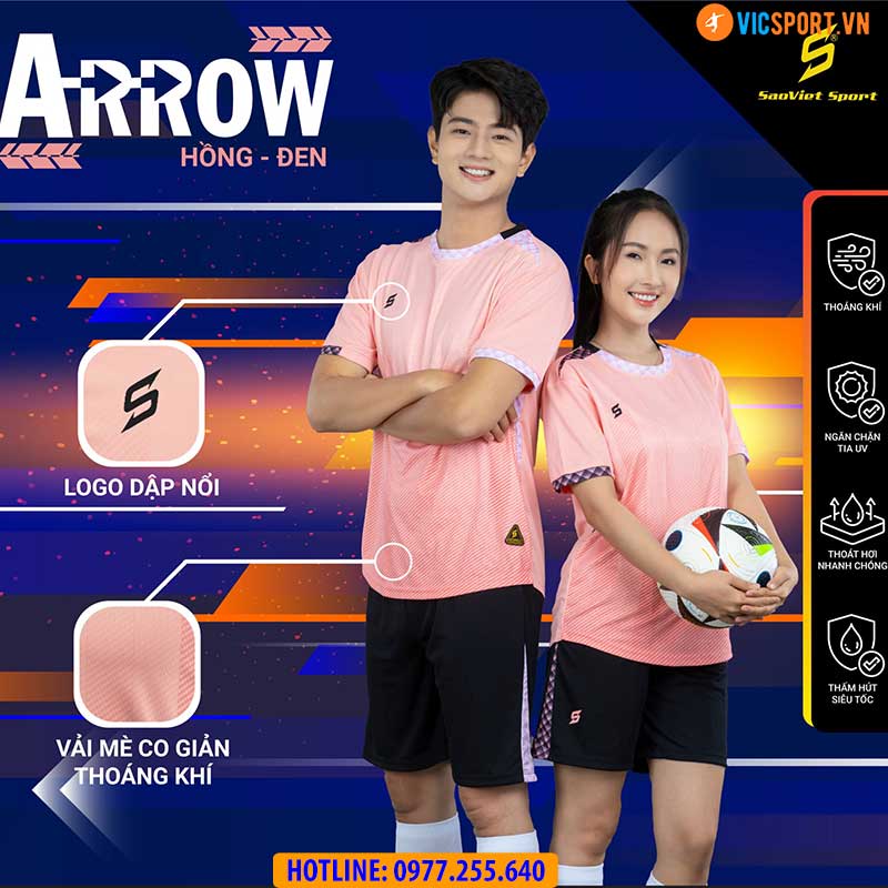 Áo đá banh không logo SV Arrow - Hình ảnh 4