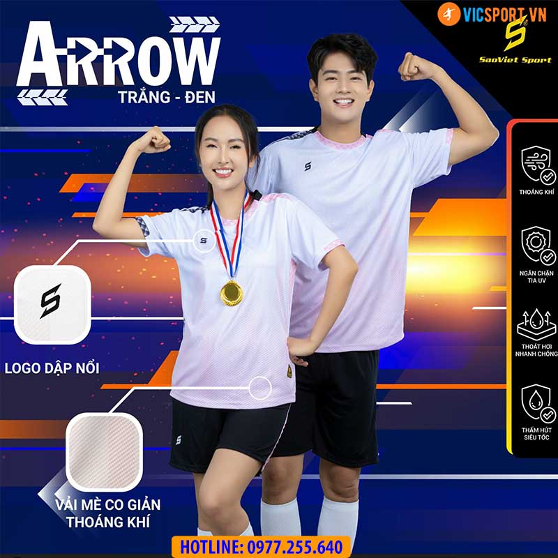 Áo đá banh không logo SV Arrow - Hình ảnh 5