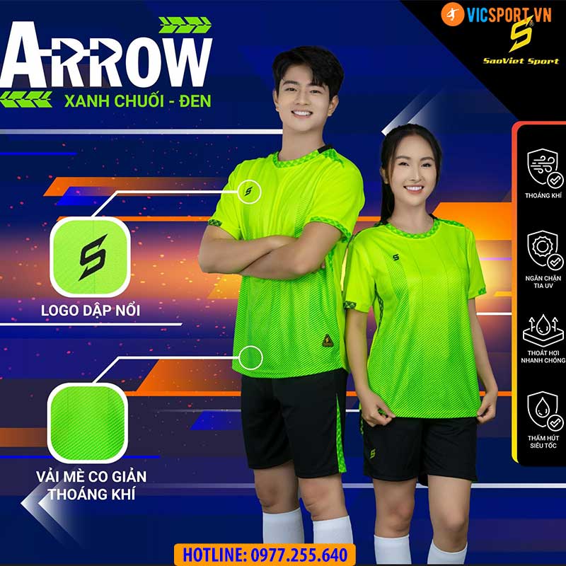 Áo đá banh không logo SV Arrow - Hình ảnh 8