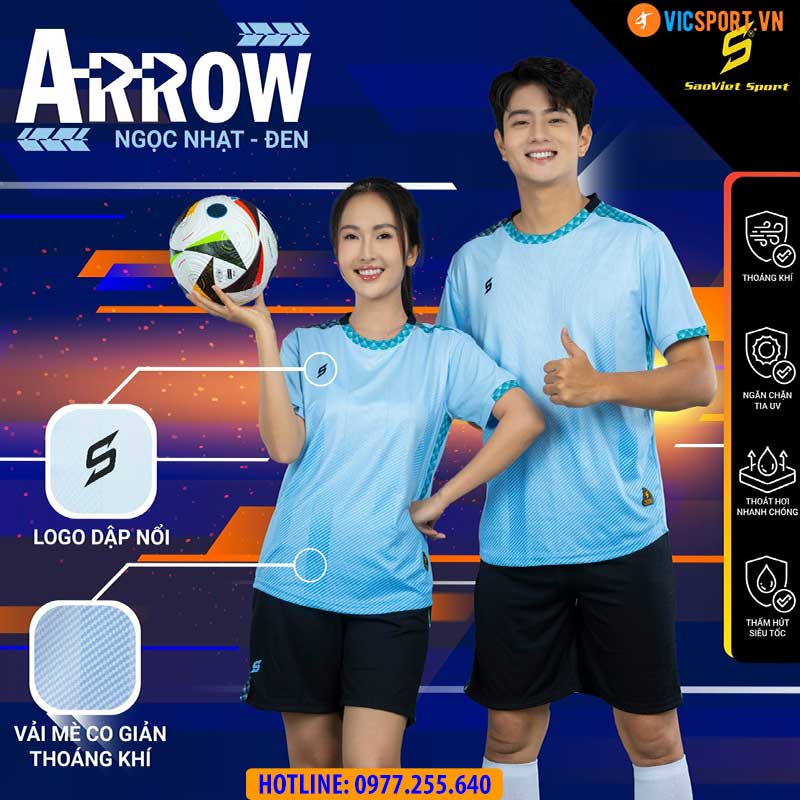 Áo đá banh không logo SV Arrow - Hình ảnh 9