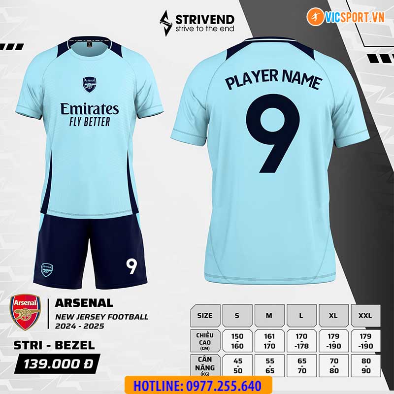 Áo đá banh Strivend Clb Arsenal mùa giải 2024-2025 - Hình ảnh 14