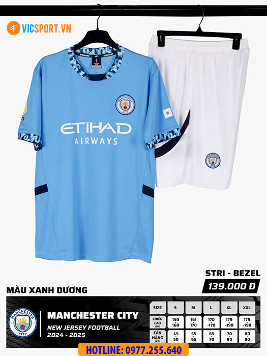 Áo đá banh Strivend Clb Man City mùa giải 2024-2025 - Hình ảnh 14