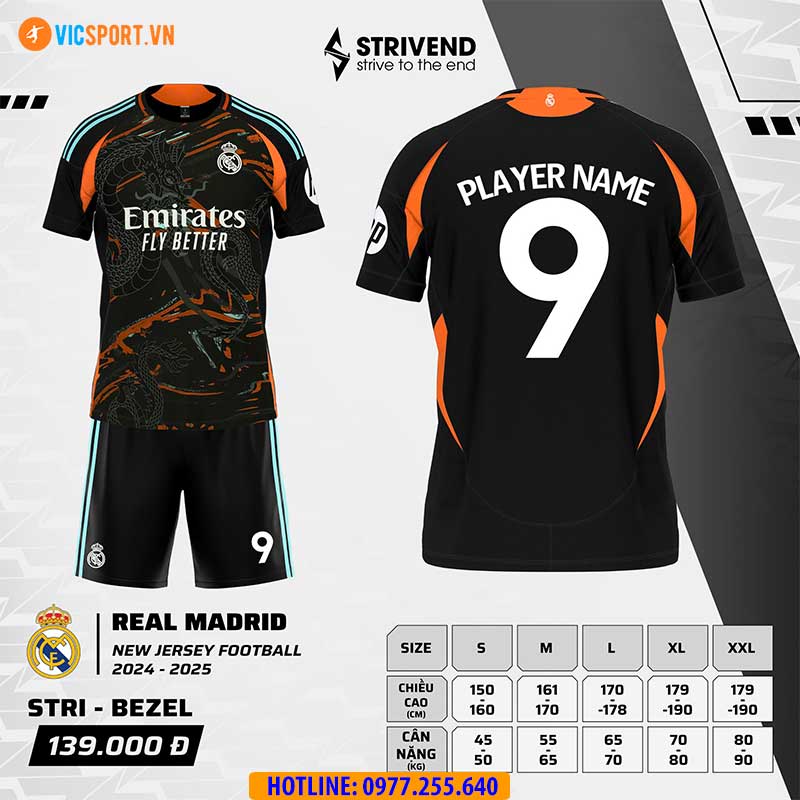 Áo đá banh Strivend Clb Real Madrid mùa giải 2024-2025 - Hình ảnh 11