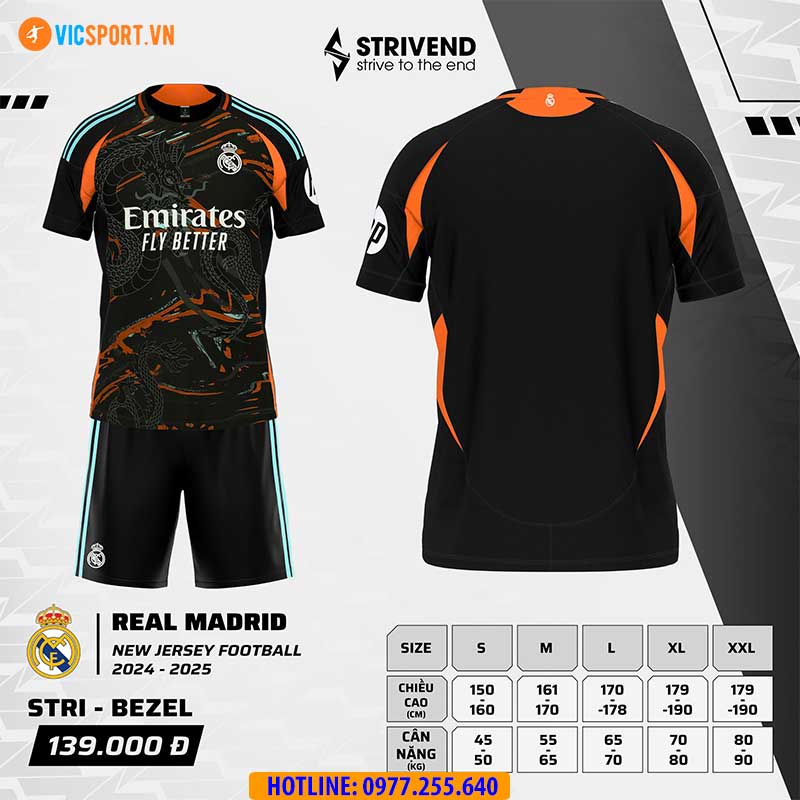 Áo đá banh Strivend Clb Real Madrid mùa giải 2024-2025 - Hình ảnh 42