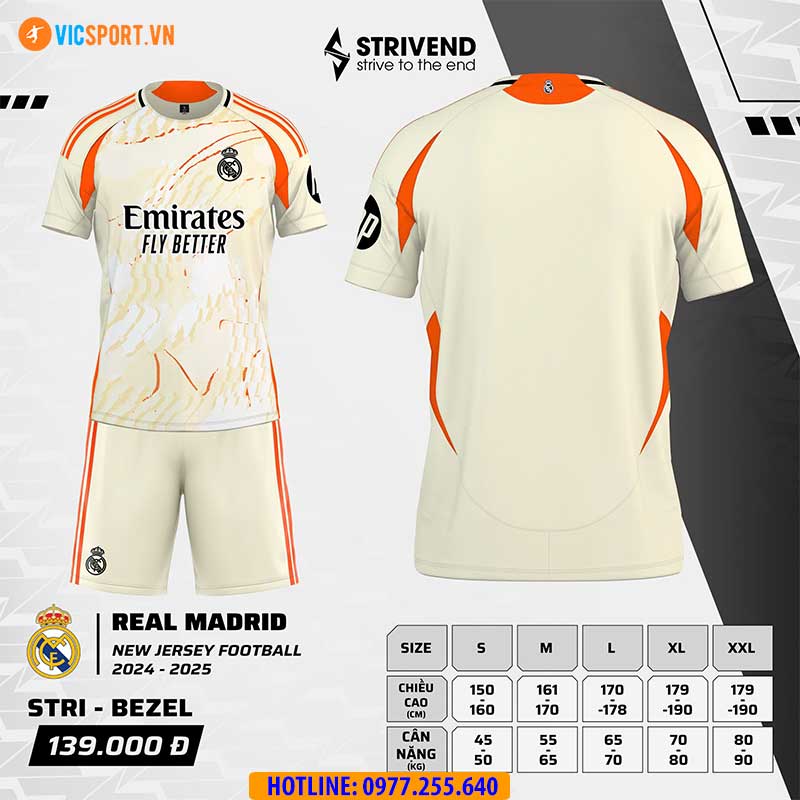 Áo đá banh Strivend Clb Real Madrid mùa giải 2024-2025 - Hình ảnh 3