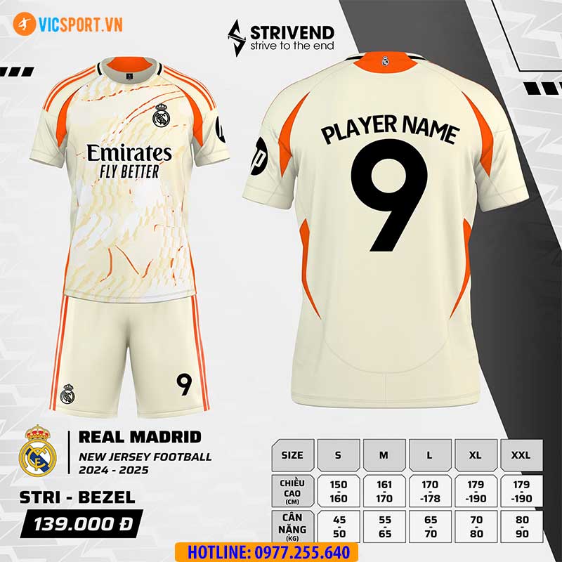 Áo đá banh Strivend Clb Real Madrid mùa giải 2024-2025 - Hình ảnh 12