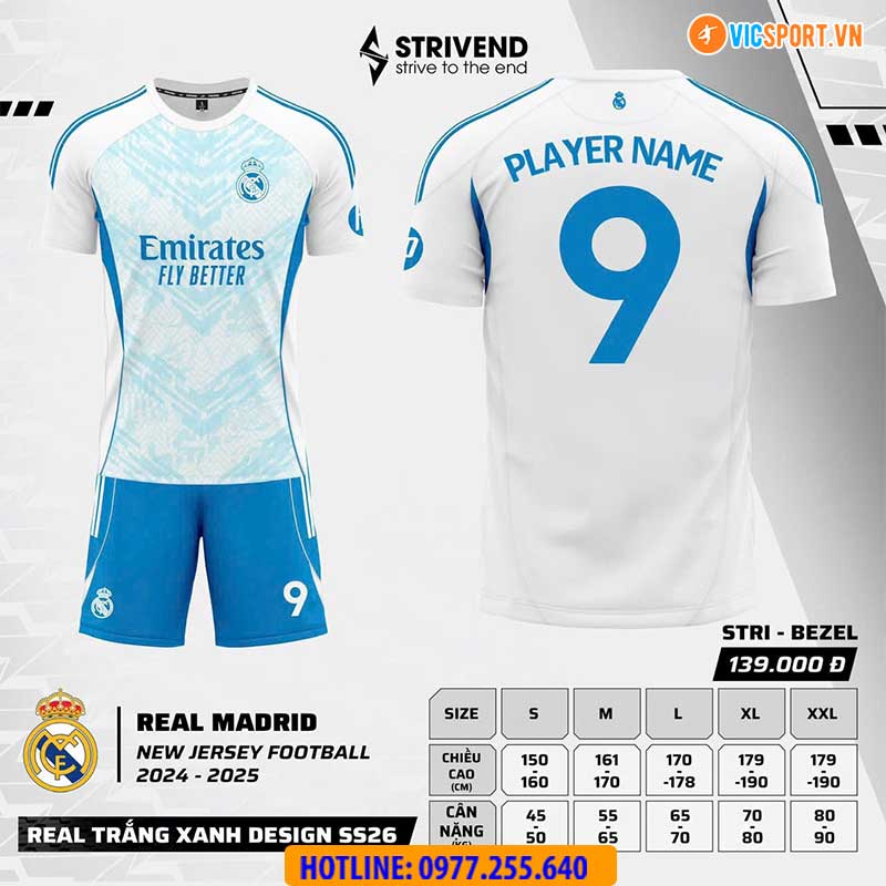 Áo đá banh Strivend Clb Real Madrid mùa giải 2024-2025 - Hình ảnh 73