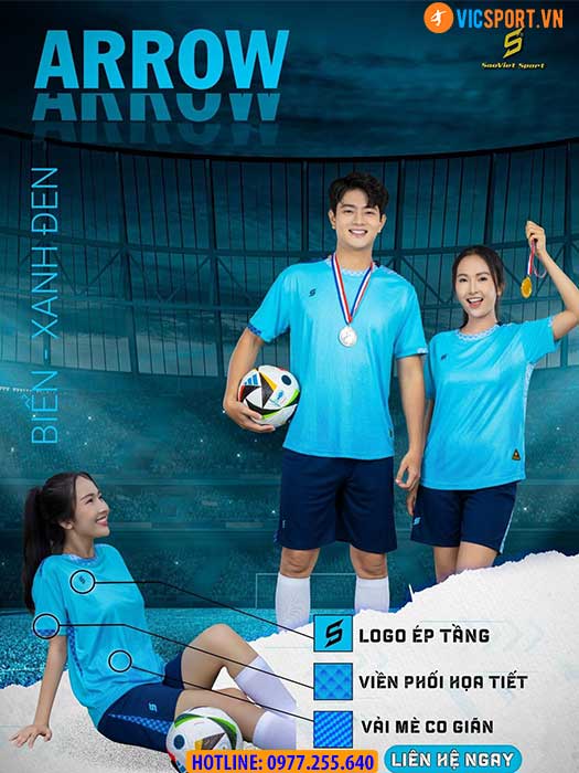 Áo đá banh không logo SV Arrow - Hình ảnh 14