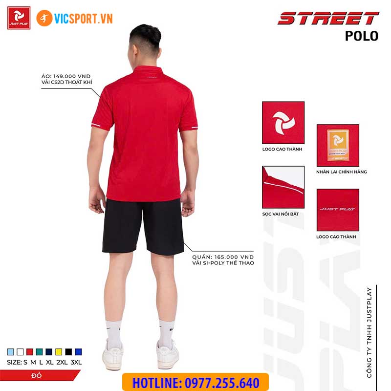 Áo polo di chuyển Justplay Street - Hình ảnh 71