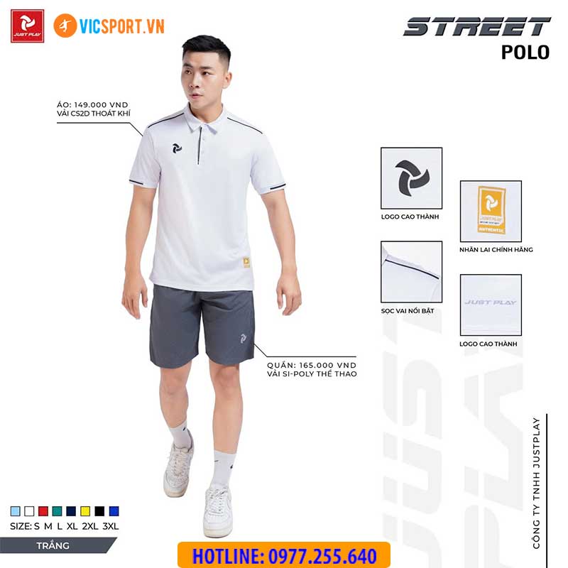 Áo polo di chuyển Justplay Street - Hình ảnh 65