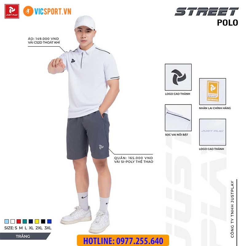 Áo polo di chuyển Justplay Street - Hình ảnh 73