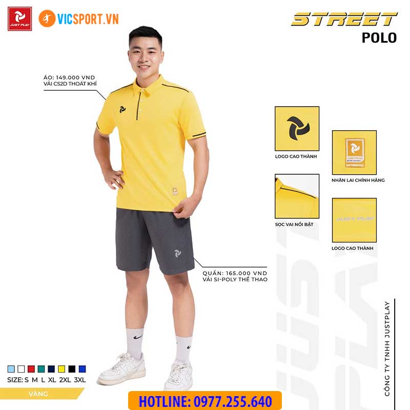 Áo polo di chuyển Justplay Street - Hình ảnh 58
