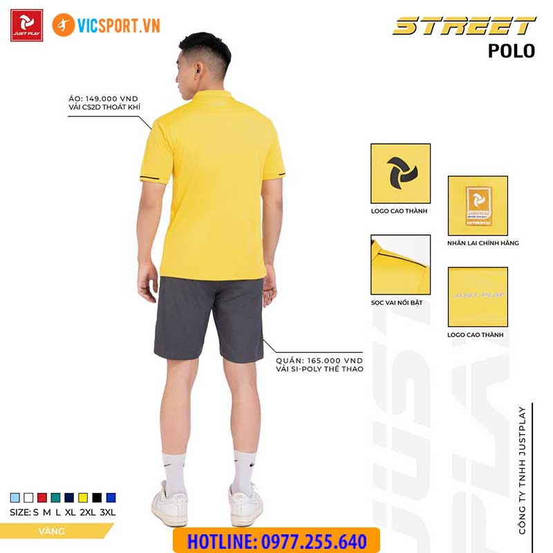 Áo polo di chuyển Justplay Street - Hình ảnh 57