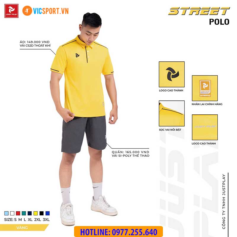 Áo polo di chuyển Justplay Street - Hình ảnh 54