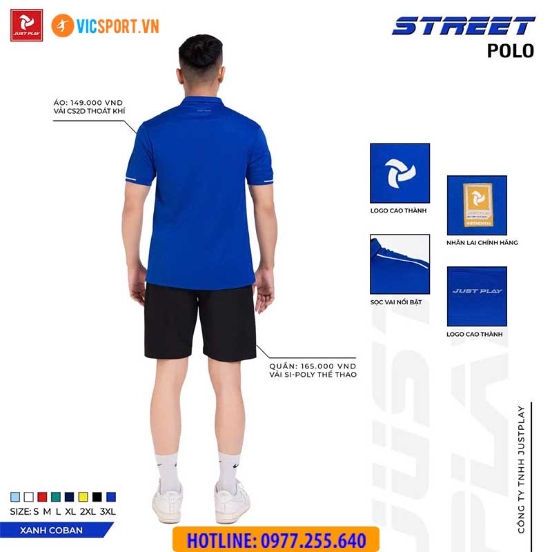 Áo polo di chuyển Justplay Street - Hình ảnh 51