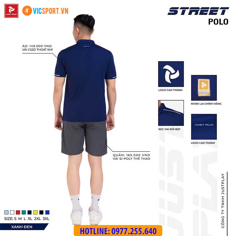 Áo polo di chuyển Justplay Street - Hình ảnh 37