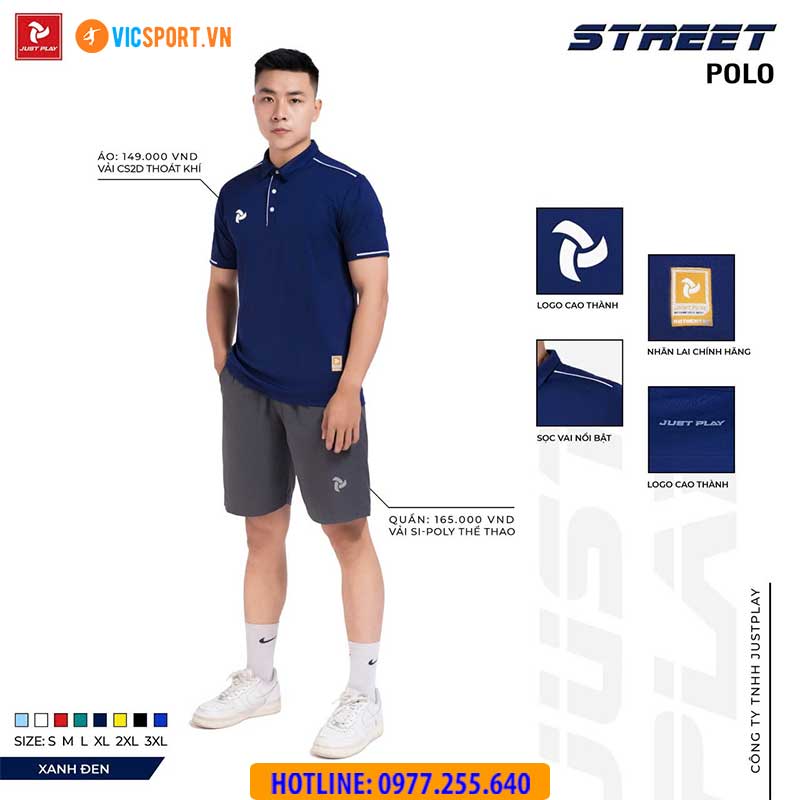 Áo polo di chuyển Justplay Street - Hình ảnh 35