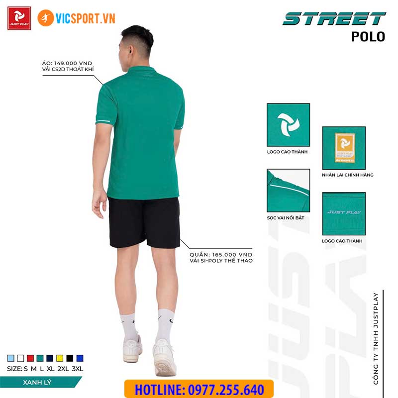 Áo polo di chuyển Justplay Street - Hình ảnh 31
