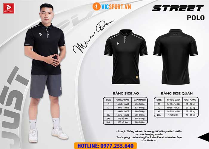 Áo polo di chuyển Justplay Street - Hình ảnh 16