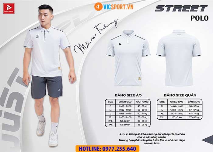 Áo polo di chuyển Justplay Street - Hình ảnh 15