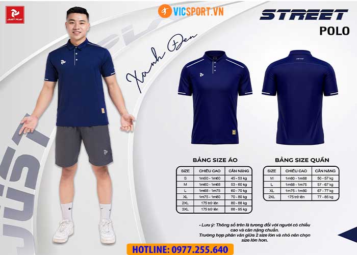 Áo polo di chuyển Justplay Street - Hình ảnh 11