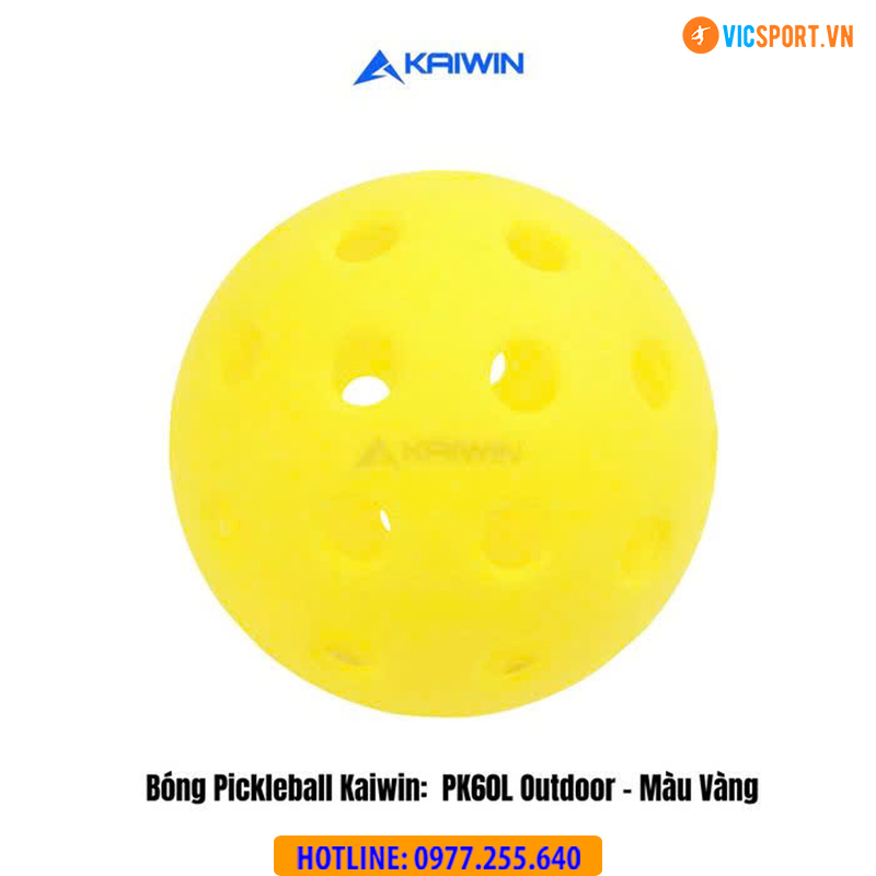 Bóng pickleball tập luyện Kaiwin PK40L outdoor (Hộp 3 quả) - Hình ảnh 11