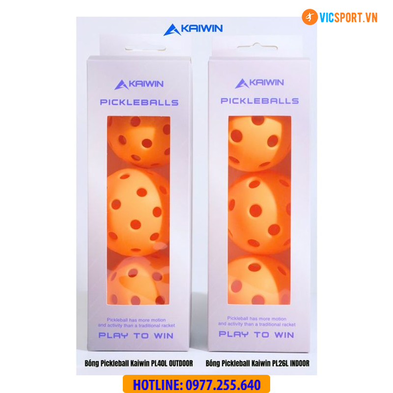 Bóng pickleball tập luyện Kaiwin PK40L outdoor (Hộp 3 quả) - Hình ảnh 8