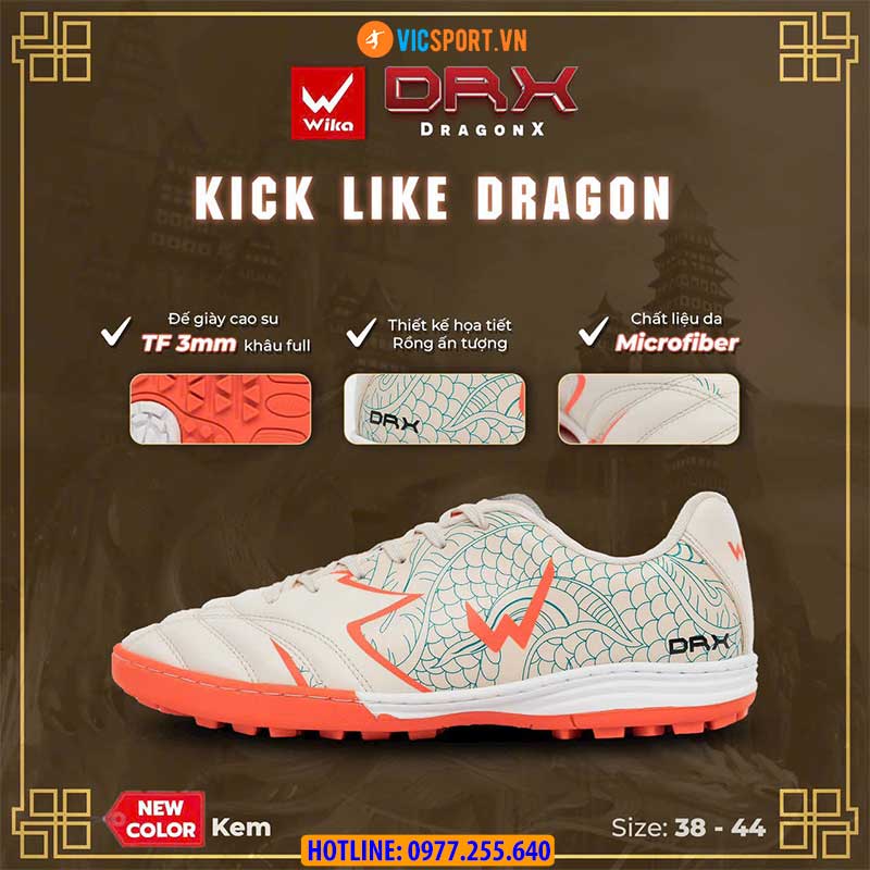 Giày đá banh Wika DragonX Hoàng Đức - Hình ảnh 39