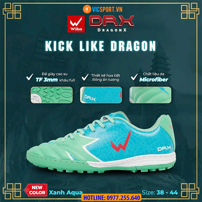 Giày đá banh Wika DragonX Hoàng Đức - Hình ảnh 43