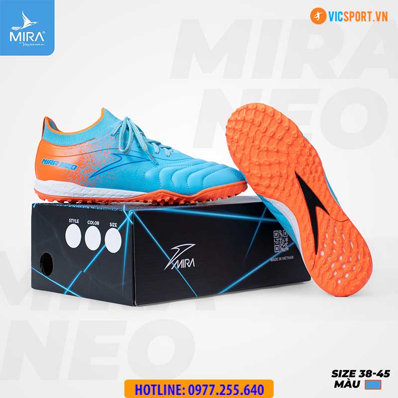 Giày đá banh Mira Neo cổ thun đế TF - Hình ảnh 10
