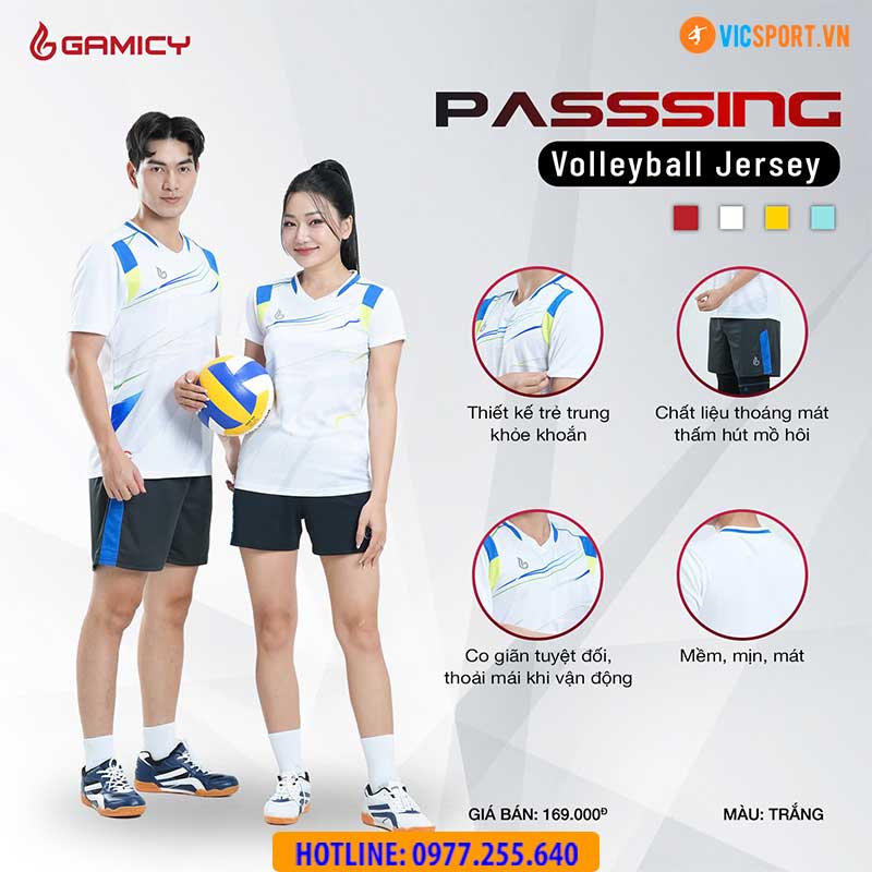 Quần áo bóng chuyền nam nữ Gamicy Passing - Hình ảnh 13