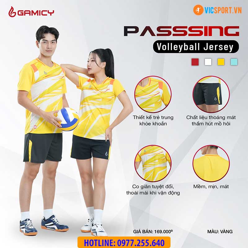 Quần áo bóng chuyền nam nữ Gamicy Passing - Hình ảnh 12