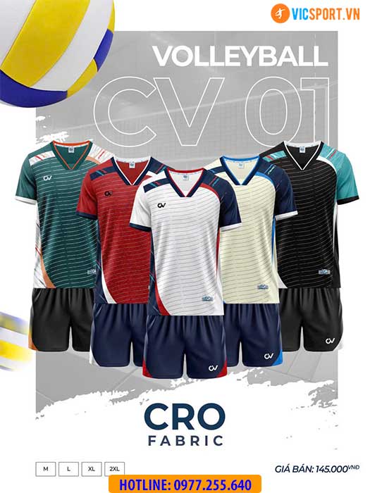 Quần áo bóng chuyền nam nữ CV01 - Hình ảnh 7