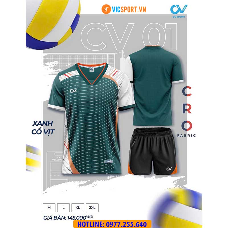 Quần áo bóng chuyền nam nữ CV01 - Hình ảnh 13