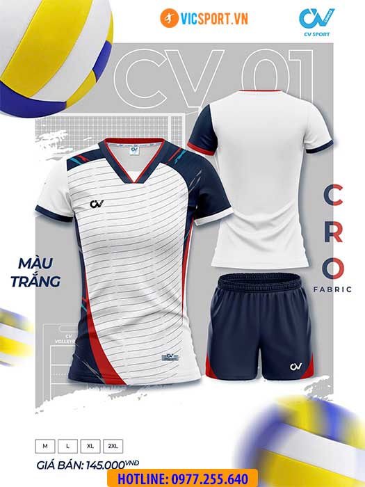 Quần áo bóng chuyền nam nữ CV01 - Hình ảnh 15
