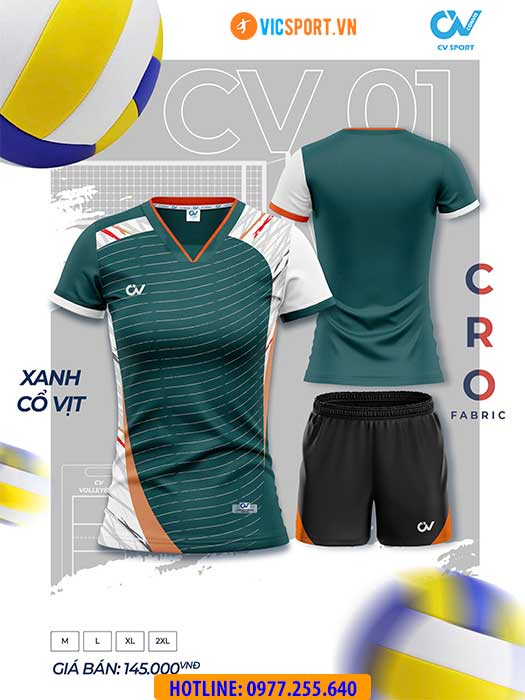 Quần áo bóng chuyền nam nữ CV01 - Hình ảnh 14