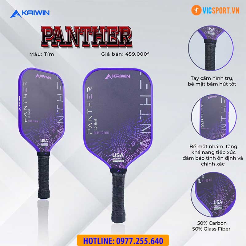 Vợt Pickleball Kaiwin Panther - Hình ảnh 6