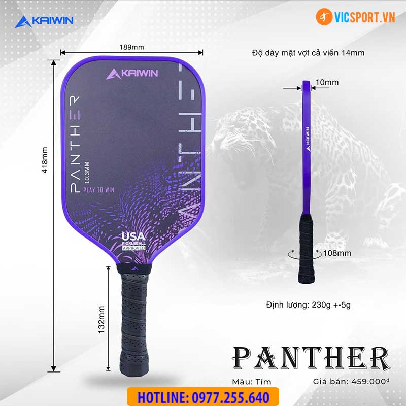 Vợt Pickleball Kaiwin Panther - Hình ảnh 5
