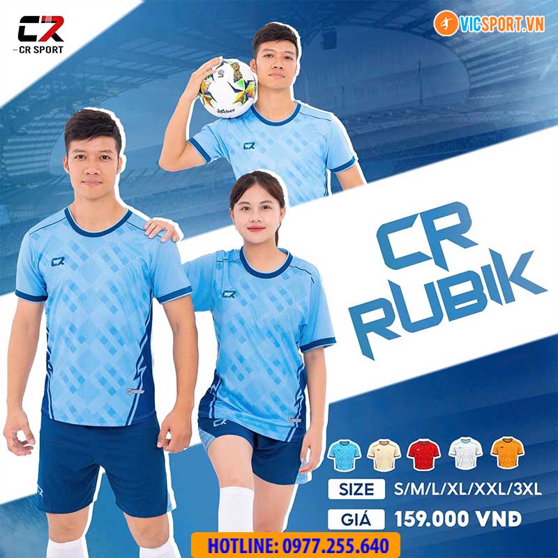 Áo đá banh không logo CR Rubik - Hình ảnh 6