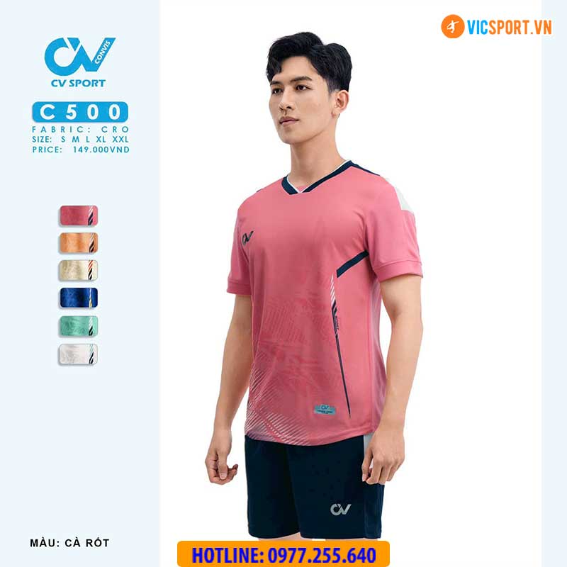 Áo đá banh không logo CV C500 - Hình ảnh 11