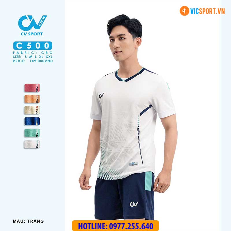 Áo đá banh không logo CV C500 - Hình ảnh 13