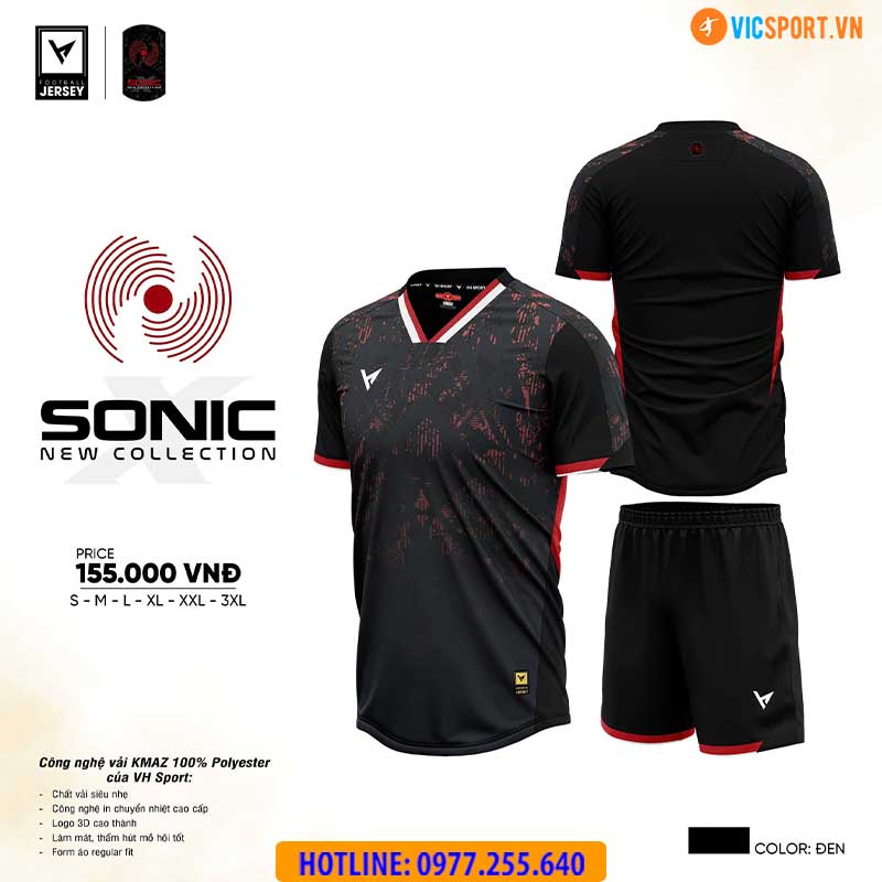 Áo đá banh không logo VH Sonic - Hình ảnh 21