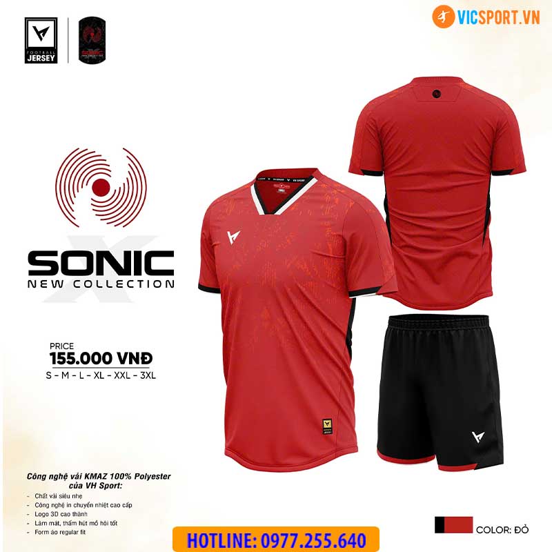 Áo đá banh không logo VH Sonic - Hình ảnh 20