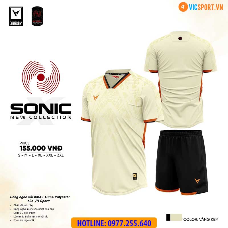 Áo đá banh không logo VH Sonic - Hình ảnh 19