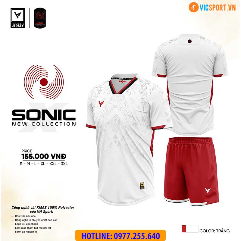 Áo đá banh không logo VH Sonic - Hình ảnh 18