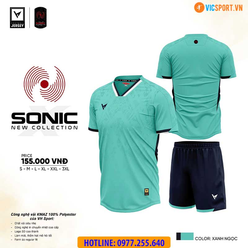 Áo đá banh không logo VH Sonic - Hình ảnh 17