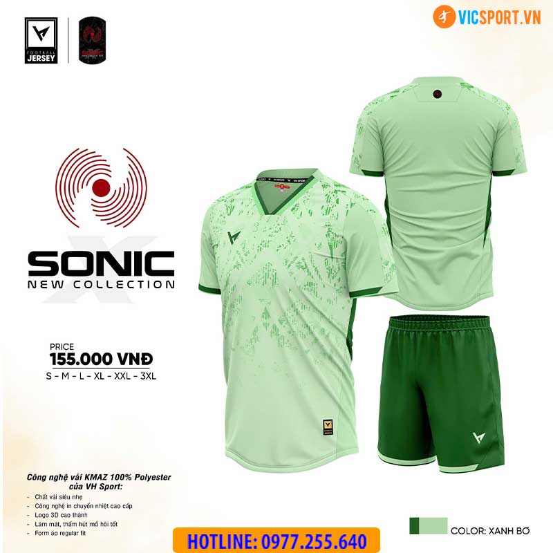 Áo đá banh không logo VH Sonic - Hình ảnh 14